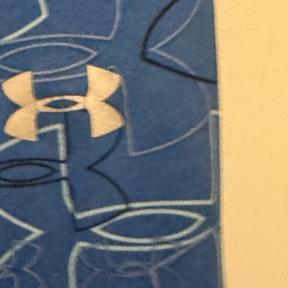 Under Armour Heat Gear Vibrant Blue Patterned Tank - Picture 3 of 4